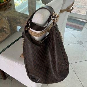 Louis Vuitton large messenger tote crossbody bag